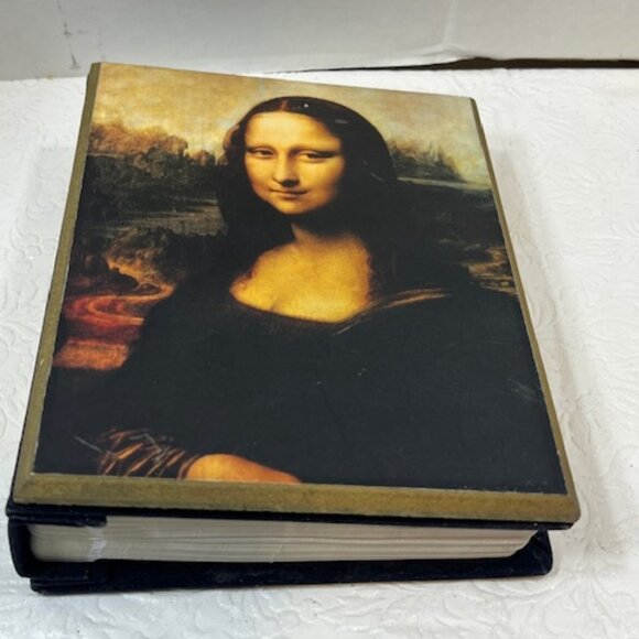 Wooden Mona Lisa Cover 100 Photos 4"x6" Table Photo Album Art Deco - Picture 8 of 15